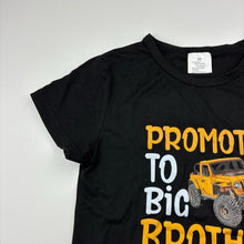 Load image into Gallery viewer, Boys black, soft feel stretchy tee / top, EUC, size 7,  