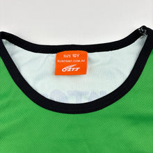 Load image into Gallery viewer, Boys OZTJ, green sports singlet top, FUC, size 10,  