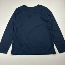 Load image into Gallery viewer, Girls Anko, navy cotton long sleeve tee / top, unicorn, EUC, size 5,  