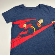 Load image into Gallery viewer, Boys DC Comics, Superman soft feel navy marle tee / top, EUC, size 5,  