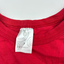 Load image into Gallery viewer, Unisex Target, red cotton long sleeve tee / top, GUC, size 7,  