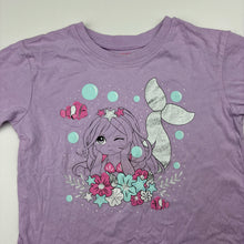 Load image into Gallery viewer, Girls Mango, cotton tee / top, mermaid, light marks, FUC, size 3,  