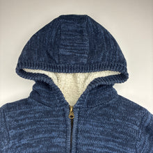 Load image into Gallery viewer, Boys Milkshake, thick fleece lined knit cotton zip hoodie sweater, GUC, size 7,  