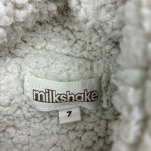Load image into Gallery viewer, Boys Milkshake, thick fleece lined knit cotton zip hoodie sweater, GUC, size 7,  