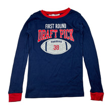 Load image into Gallery viewer, Boys Carters, navy cotton long sleeve pyjama top, EUC, size 8,  