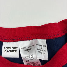 Load image into Gallery viewer, Boys Carters, navy cotton long sleeve pyjama top, EUC, size 8,  
