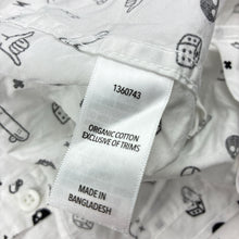 Load image into Gallery viewer, Boys KID, lightweight organic cotton short sleeve shirt, skateboards, EUC, size 8,  