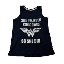 Load image into Gallery viewer, Girls George, WONDERWOMAN cotton singlet top, FUC, size 4-5,  