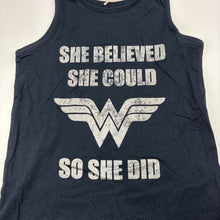 Load image into Gallery viewer, Girls George, WONDERWOMAN cotton singlet top, FUC, size 4-5,  