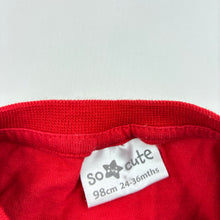 Load image into Gallery viewer, Girls So Cute, cotton long sleeve tee / top, hearts, GUC, size 2-3,  