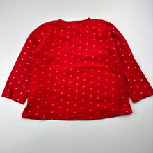 Load image into Gallery viewer, Girls So Cute, cotton long sleeve tee / top, hearts, GUC, size 2-3,  