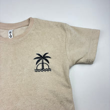 Load image into Gallery viewer, Unisex KID, embroidered terry short sleeve top, GUC, size 2,  