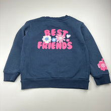 Load image into Gallery viewer, Girls Anko, navy fleece lined sweater / jumper, FUC, size 5,  
