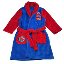 Load image into Gallery viewer, Boys Marvel, Spiderman fleece dressing gown / bvath robe, GUC, size 3,  