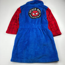 Load image into Gallery viewer, Boys Marvel, Spiderman fleece dressing gown / bvath robe, GUC, size 3,  