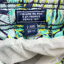 Load image into Gallery viewer, Boys VILEBREQUIN, lined lightweight board shorts, elasticated, GUC, size 2,  