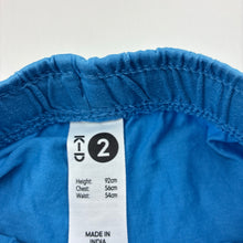 Load image into Gallery viewer, Boys KID, blue cotton shorts, elasticated, GUC, size 2,  