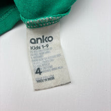 Load image into Gallery viewer, Boys Anko, cotton long sleeve tee / top, dinosaur, FUC, size 4,  