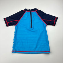 Load image into Gallery viewer, Boys Higgledee, short sleeve rashie / swim top, FUC, size 2,  