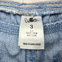 Load image into Gallery viewer, Boys H&amp;T, blue denim shorts, elasticated, FUC, size 3,  
