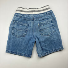 Load image into Gallery viewer, Boys H&amp;T, blue denim shorts, elasticated, FUC, size 3,  