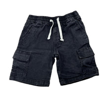 Load image into Gallery viewer, Boys Breakers, stretchy denim cargo shorts, elasticated, GUC, size 6,  