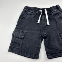Load image into Gallery viewer, Boys Breakers, stretchy denim cargo shorts, elasticated, GUC, size 6,  