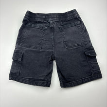 Load image into Gallery viewer, Boys Breakers, stretchy denim cargo shorts, elasticated, GUC, size 6,  