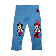 Load image into Gallery viewer, Girls Disney, Minnie Mouse leggings, marks front &amp; back, FUC, size 1,  