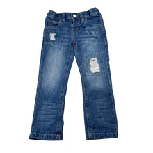 Load image into Gallery viewer, Boys H&amp;T, distressed denim jeans, adjustable, Inside leg: 37.5cm, GUC, size 2,  