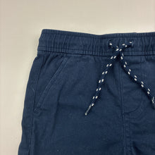 Load image into Gallery viewer, Boys Anko, navy stretch cotton shorts, elasticated, EUC, size 3,  