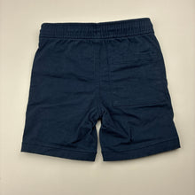 Load image into Gallery viewer, Boys Anko, navy stretch cotton shorts, elasticated, EUC, size 3,  