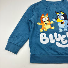 Load image into Gallery viewer, Unisex Bluey, fleece lined sweater / jumper, FUC, size 4,  