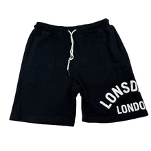 Load image into Gallery viewer, Boys LONSDALE, black casual shorts, elasticated, FUC, size 10,  