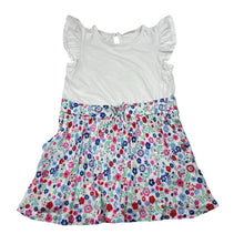 Load image into Gallery viewer, Girls Emerson, spliced cotton / floral viscose dress, FUC, size 4, L: 50cm