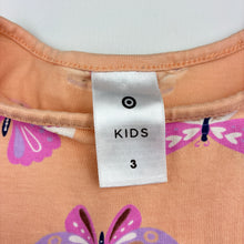Load image into Gallery viewer, Girls Target, cotton long sleeve dress, butterflies, FUC, size 3, L: 50cm