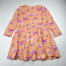Load image into Gallery viewer, Girls Target, cotton long sleeve dress, butterflies, FUC, size 3, L: 50cm