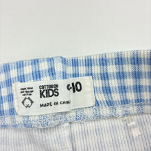Load image into Gallery viewer, Girls Cotton On, ribbed checked bike shorts, FUC, size 9-10,  