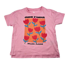Load image into Gallery viewer, Girls Cotton On, pink cotton tee / top, flowers, FUC, size 3,  