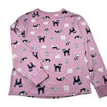 Load image into Gallery viewer, Girls Anko, long sleeve pyjama top, dogs, mark left cuff, FUC, size 12,  