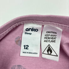 Load image into Gallery viewer, Girls Anko, long sleeve pyjama top, dogs, mark left cuff, FUC, size 12,  