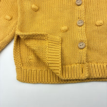 Load image into Gallery viewer, Girls KID, chunky knit cotton cardigan, bottom button missing, FUC, size 3,  
