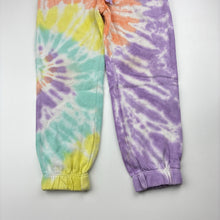 Load image into Gallery viewer, Girls Mango, tie dyed fleece lined track pants, Inside leg: 43.5cm, FUC, size 4,  