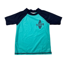 Load image into Gallery viewer, Boys Lily &amp; Dan, short sleeve rashie / swim top, GUC, size 4,  