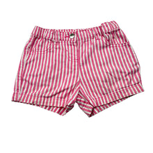 Load image into Gallery viewer, Girls Anko, striped stretch cotton shorts, adjustable, FUC, size 4,  