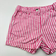 Load image into Gallery viewer, Girls Anko, striped stretch cotton shorts, adjustable, FUC, size 4,  