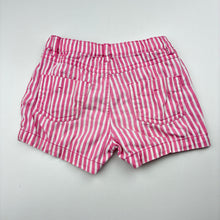 Load image into Gallery viewer, Girls Anko, striped stretch cotton shorts, adjustable, FUC, size 4,  