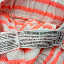 Load image into Gallery viewer, Girls Primark, orange &amp; white stripe shorts, elasticated, GUC, size 3-4,  