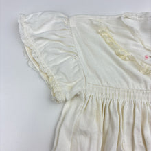 Load image into Gallery viewer, Girls Maude Wilson Style, vintage embrodiered lace trim dress, armpit to armpit: 24cm, GUC, size 0, L: 39cm