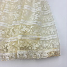 Load image into Gallery viewer, Girls Cindy Gaye, heirloom vintage Christening / Baptism gown + matching bonnet **discolouration of lace on hem**, FUC, size 00, L: 71cm
